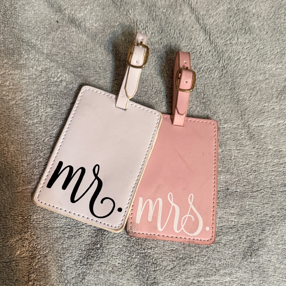 Mr. and Mrs. Luggage Tags